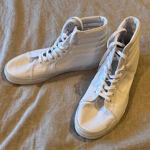 Men’s White High Top Vans. Size 11.5